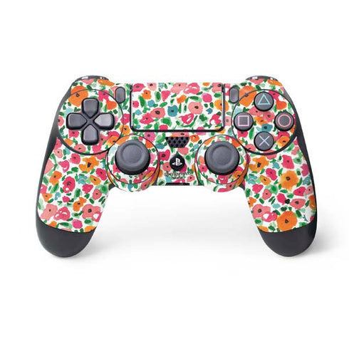 Bouffants and Broken Hearts Watercolor Floral PlayStation PS4 Skins